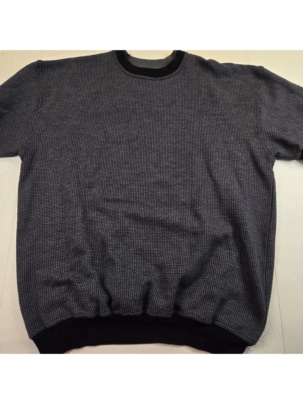 Vintage Knights of the Round Table Grey Geometric Sweater Men's Sz XLT Pullover